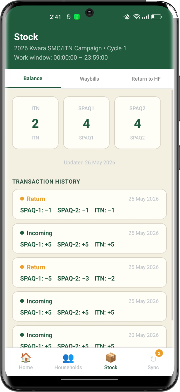 OneTALA stock balance